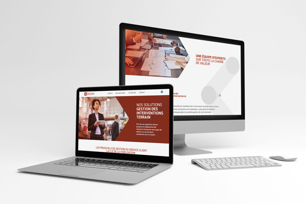 sixaxe mockup contenu des pages